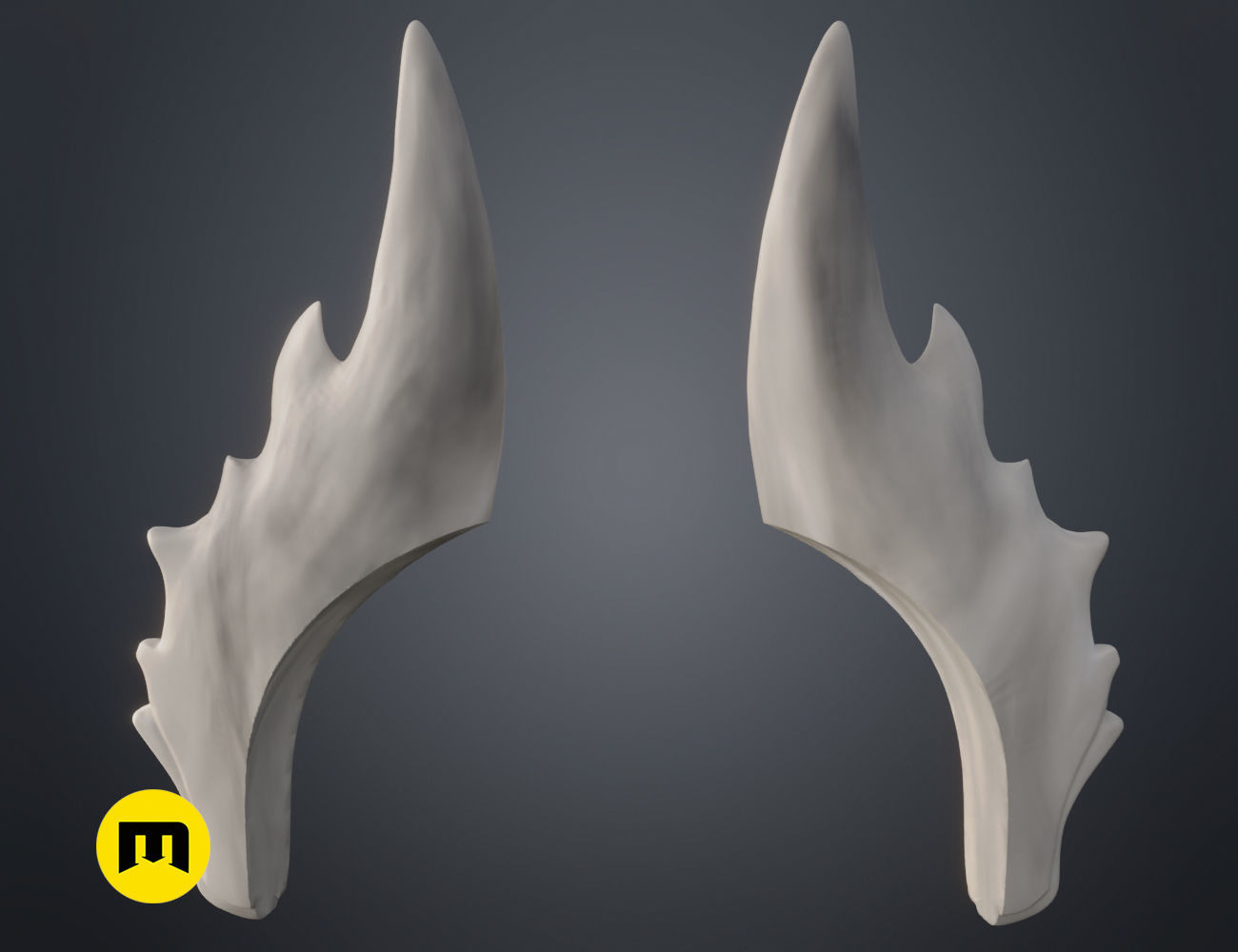Fairy horns 3D print model_5