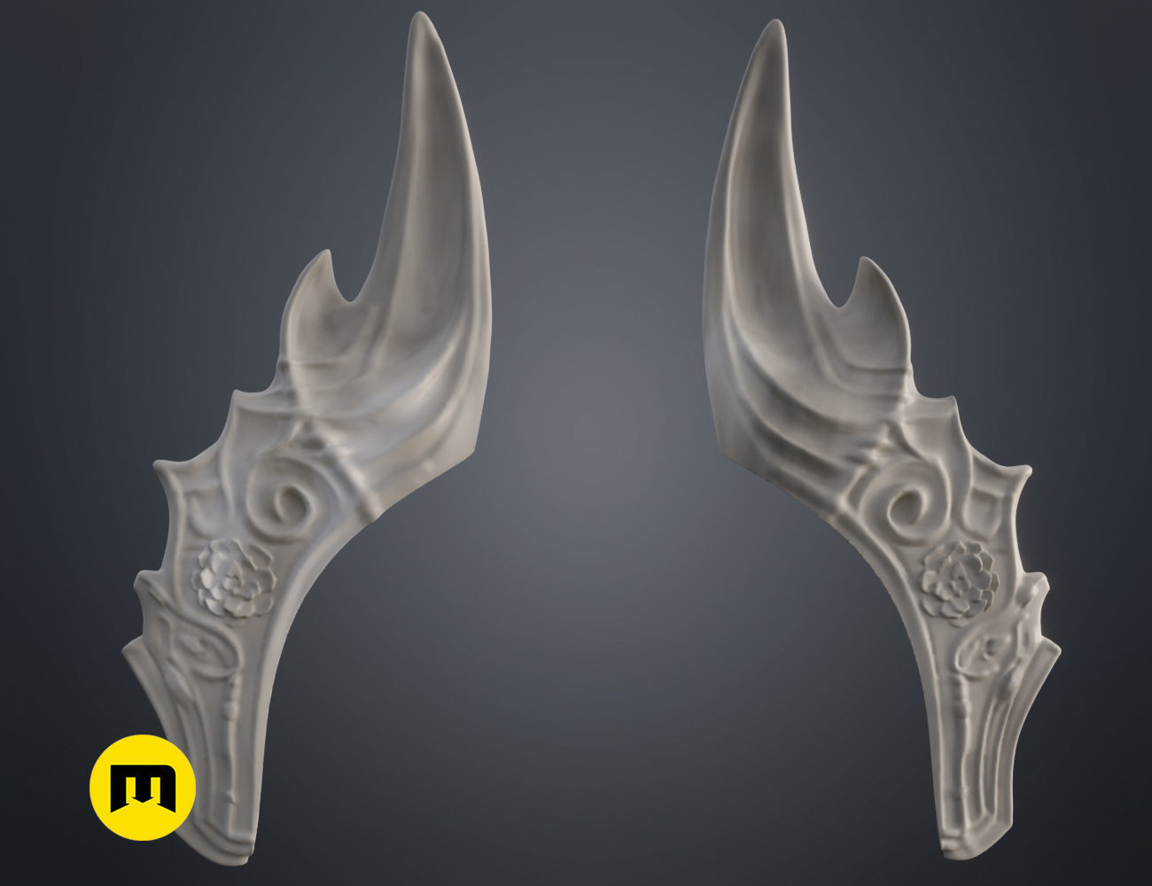 Fairy horns 3D print model_1