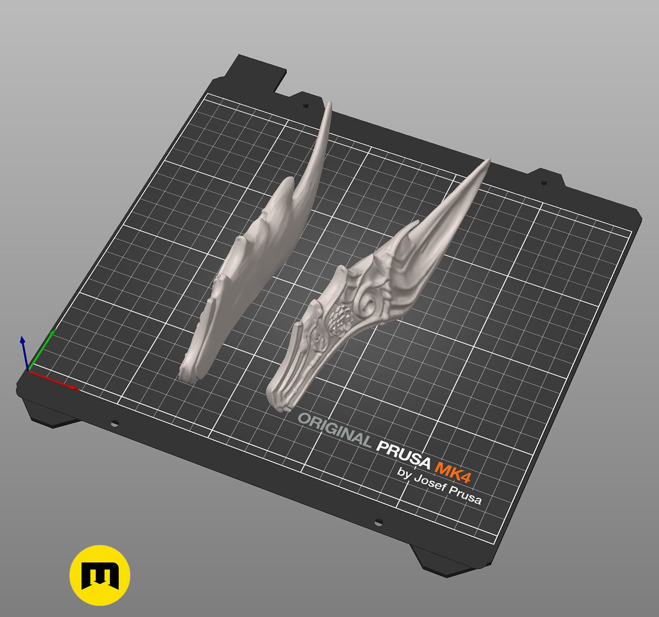 Fairy horns 3D print model_6
