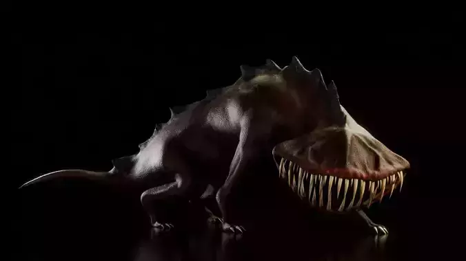 Realistic Eyeless Dog