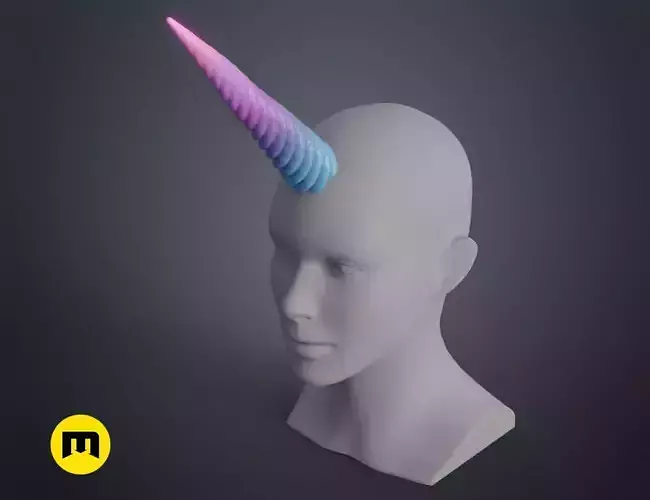 Unicorn horn 3D print model Unicorn horn 3D print model