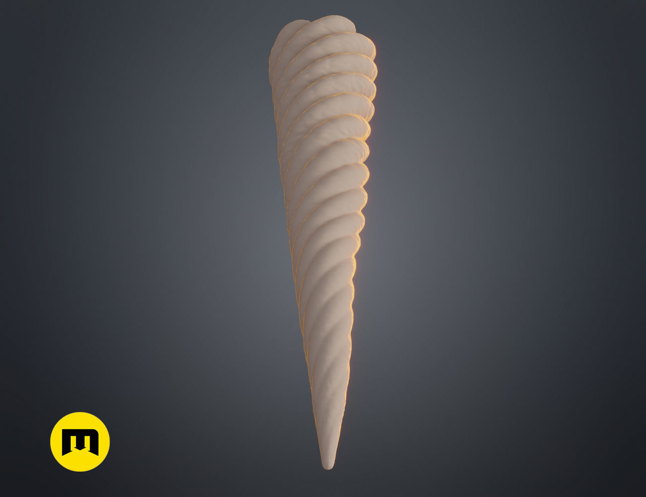 Unicorn horn 3D print model_14