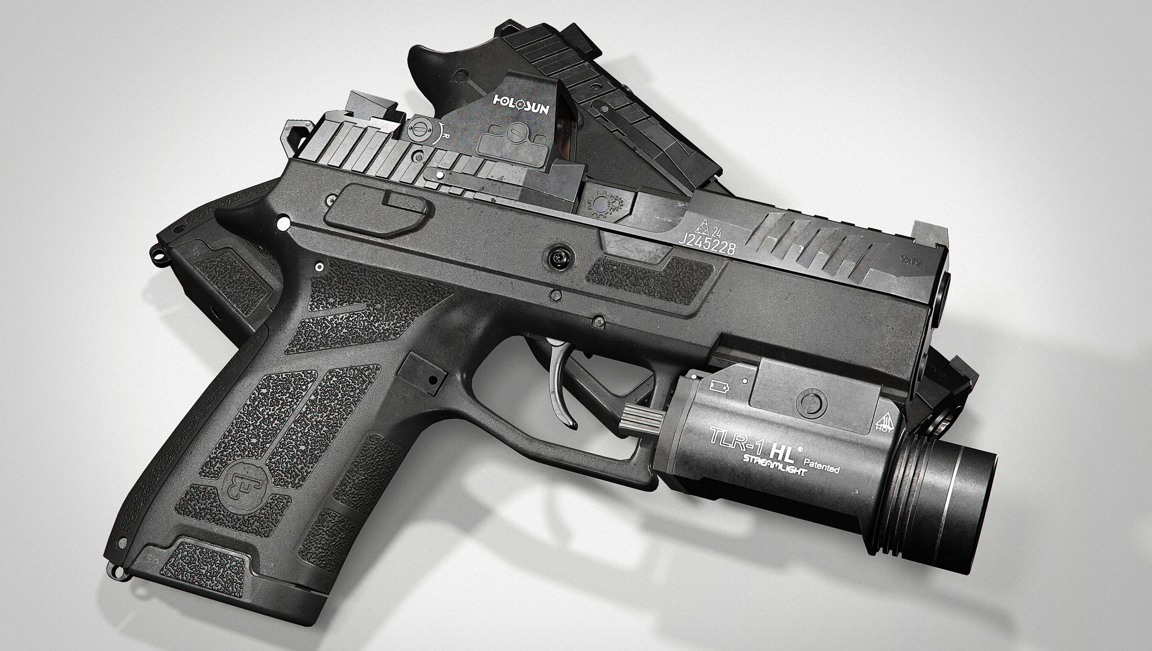 CZ P-09 C NOCTURNE Low-poly 3D model_8