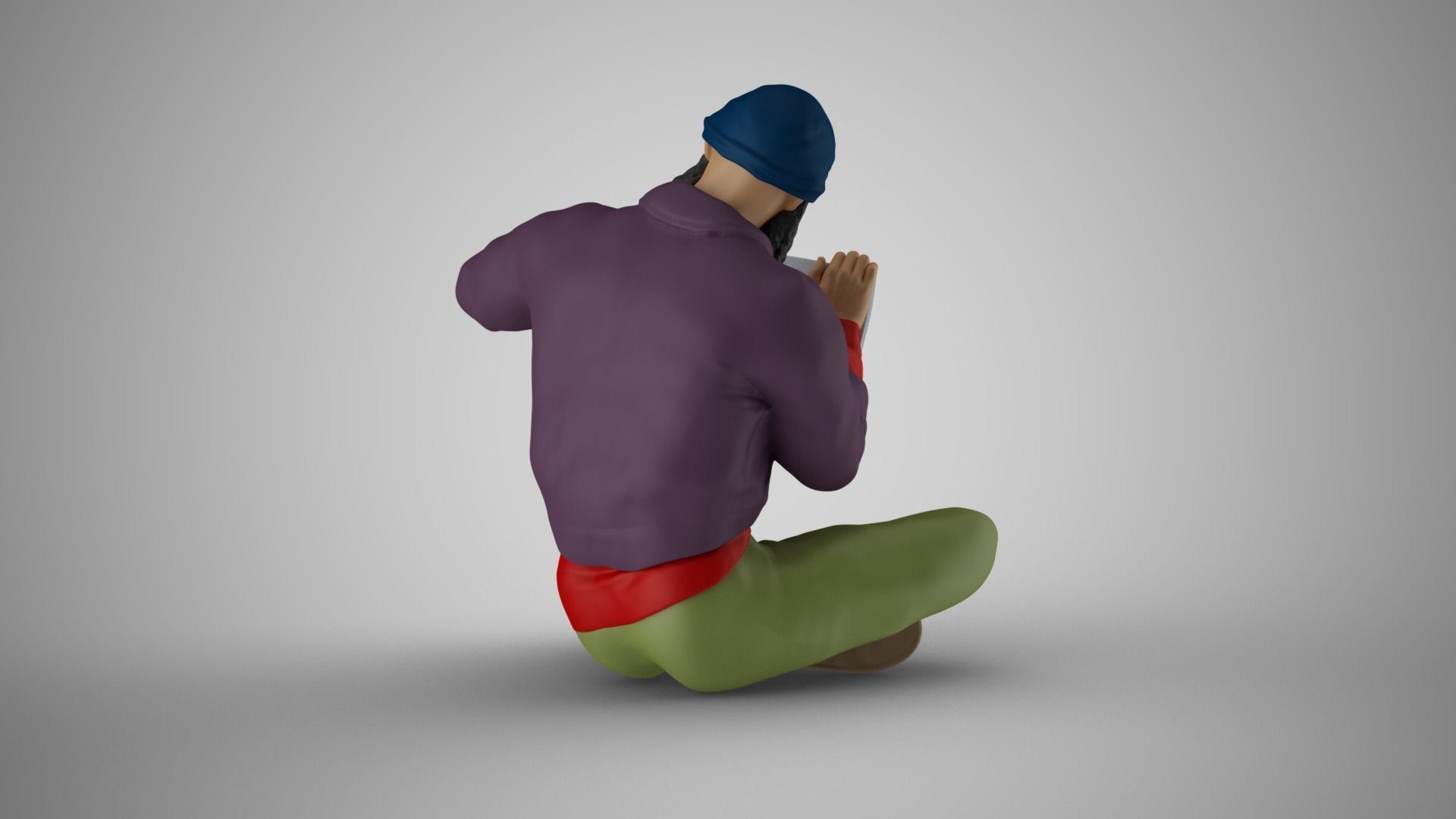 Homeless Man 2 3D print model_18