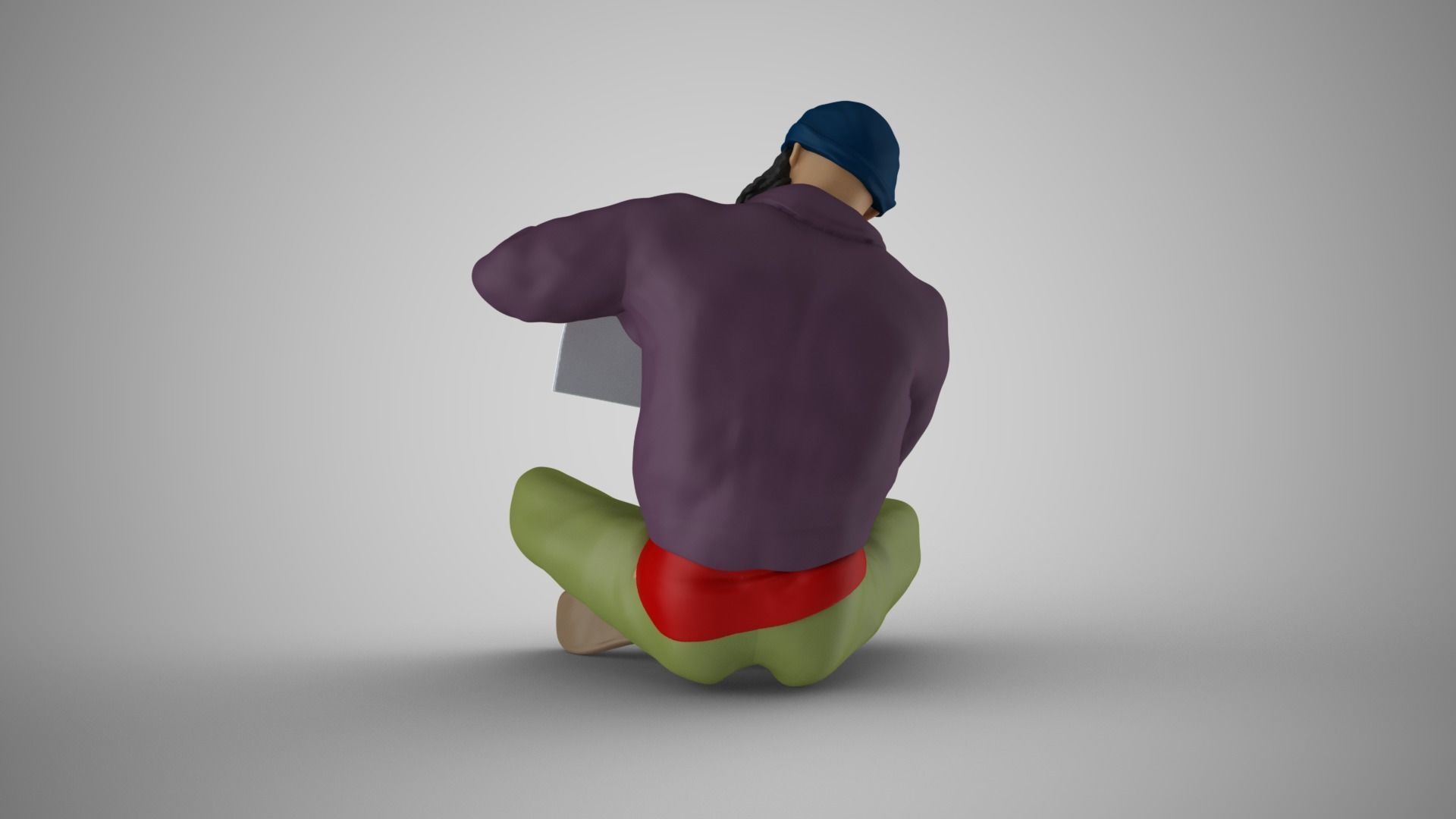 Homeless Man 2 3D print model_13