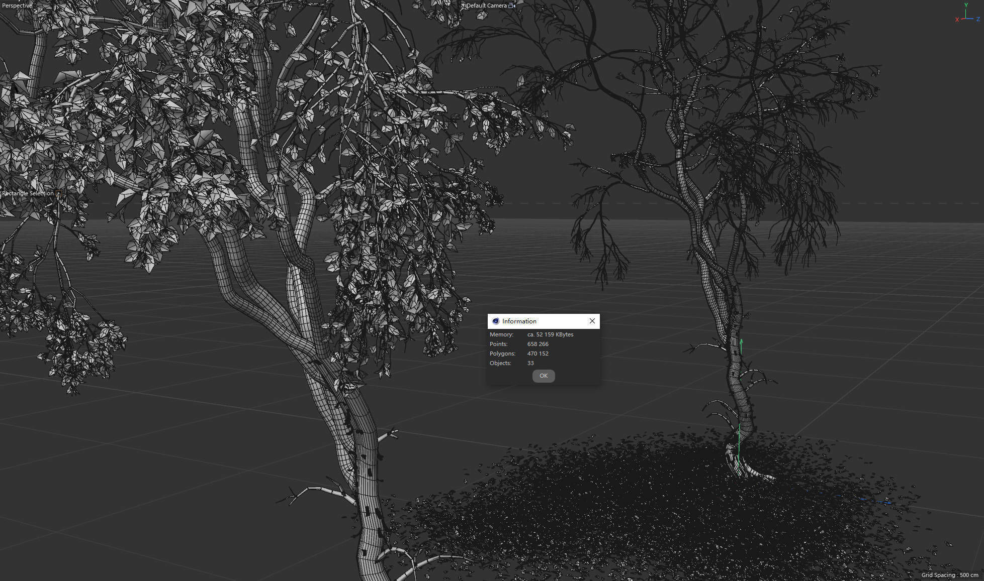 High Quality Forest Elm Tree 01 3D model_2