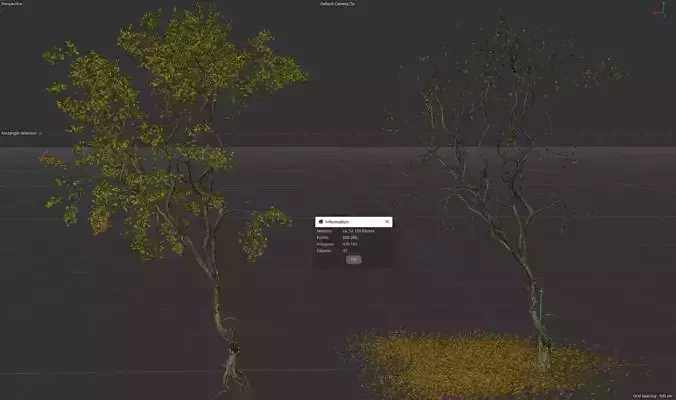 High Quality Forest Elm Tree 01 3D model