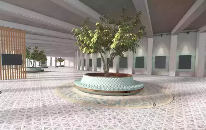 Virtual-Reality ART Gallery The Sun 2023 3D model