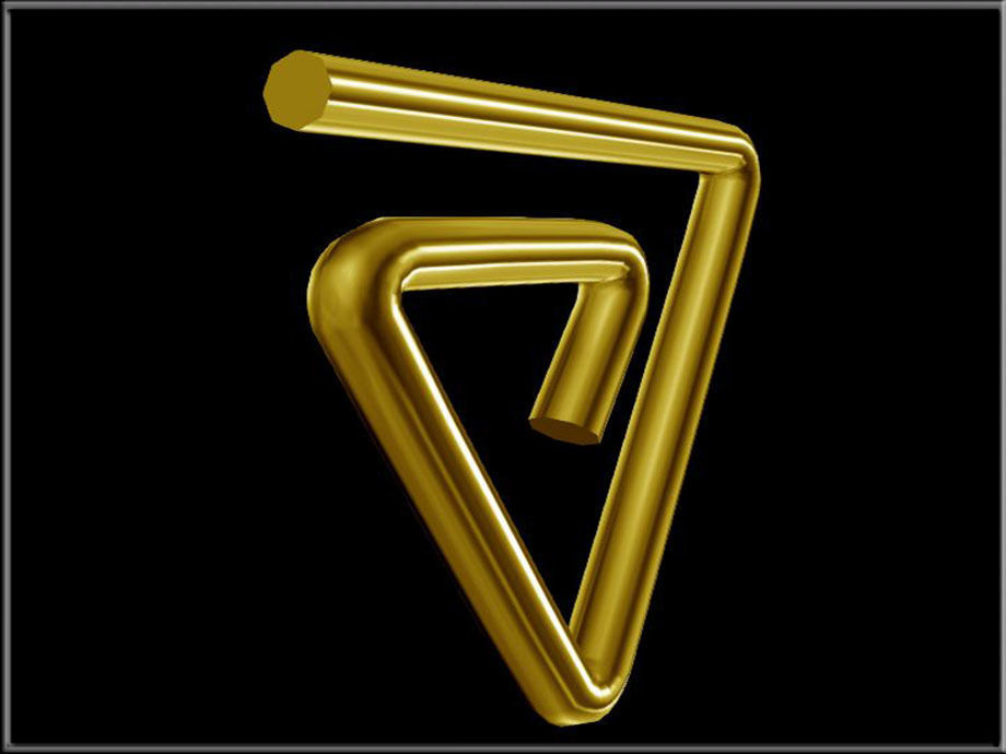 Geometric Wire Low-poly 3D model_1