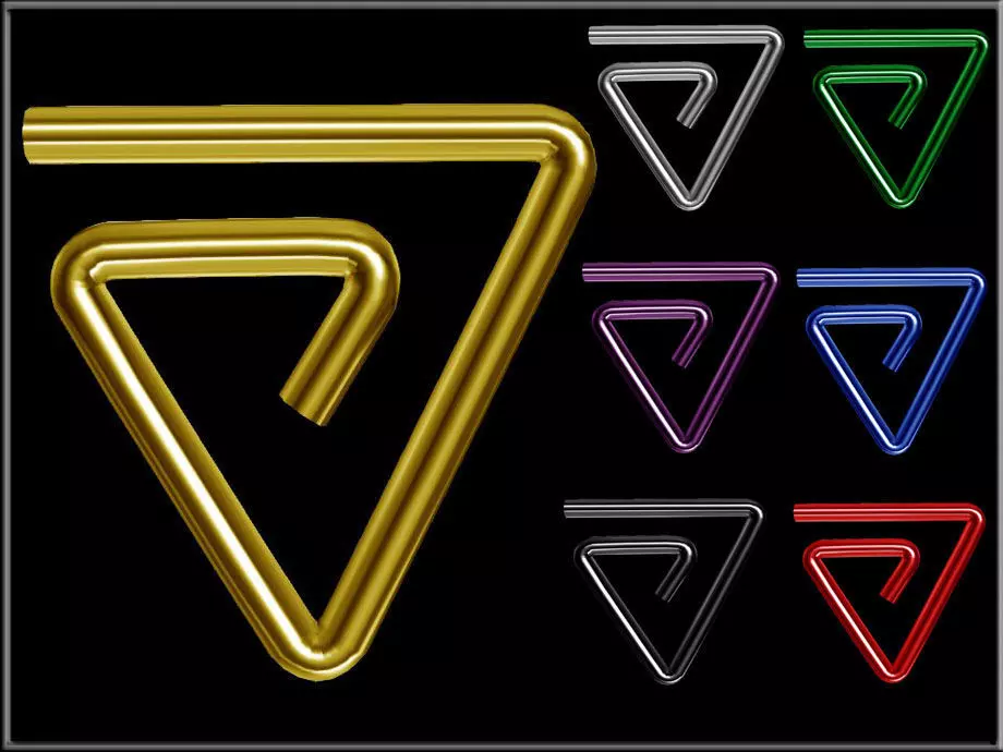 Geometric Wire Low-poly 3D model_0