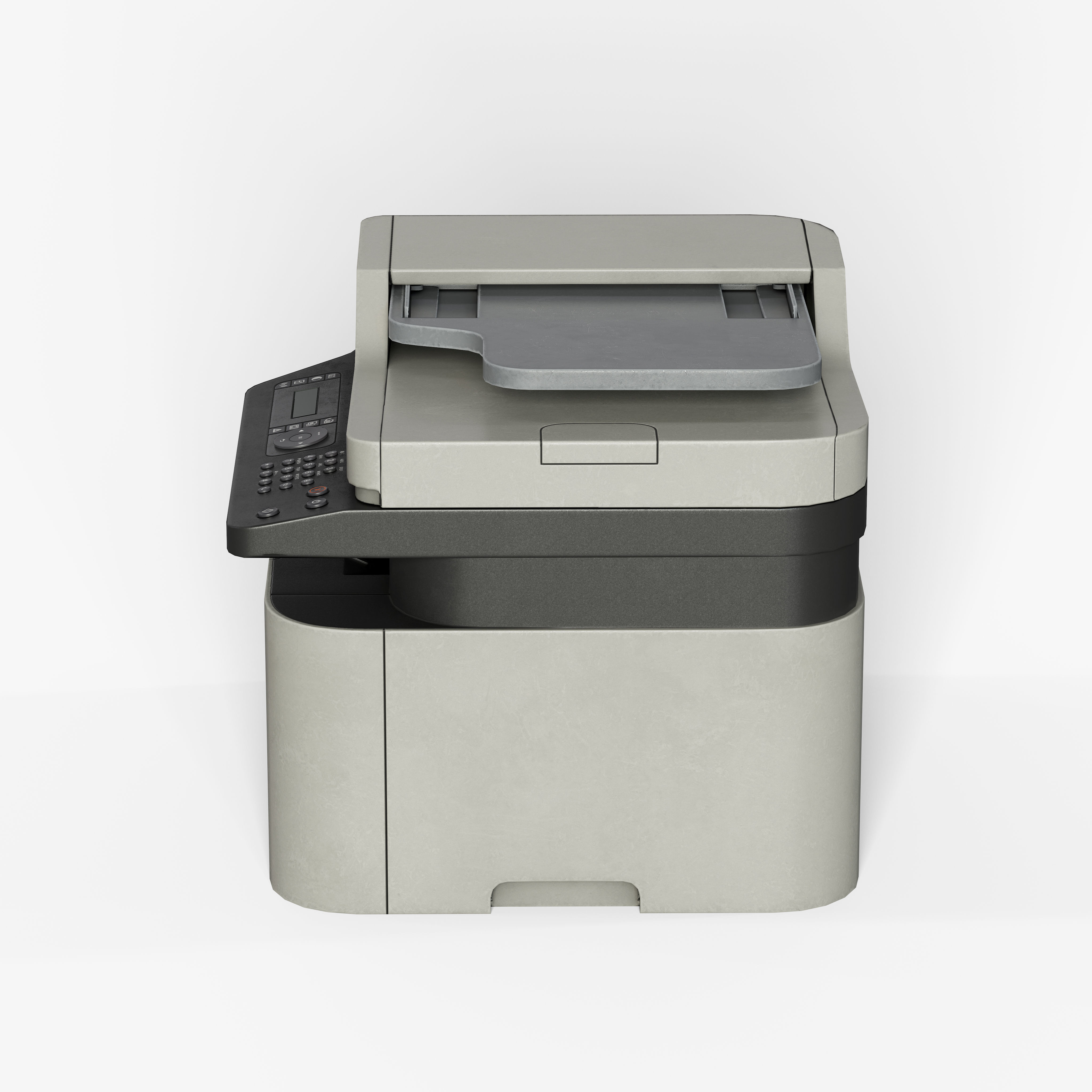 Printer With Scanner Low-poly 3D model_4