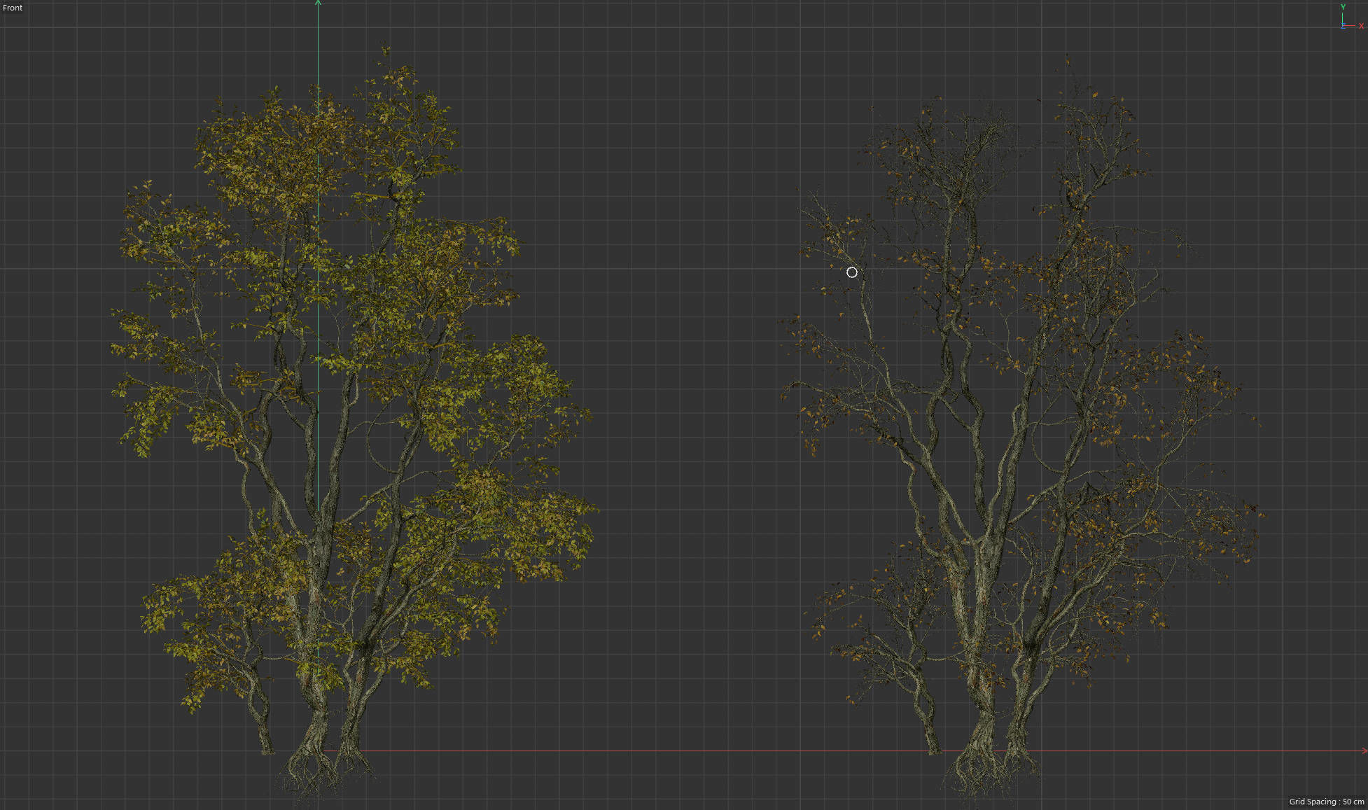 High Quality Forest Elm Tree 02 3D model_3