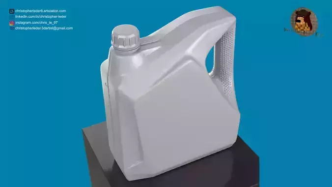 4L Canister High Quality 3D Model 