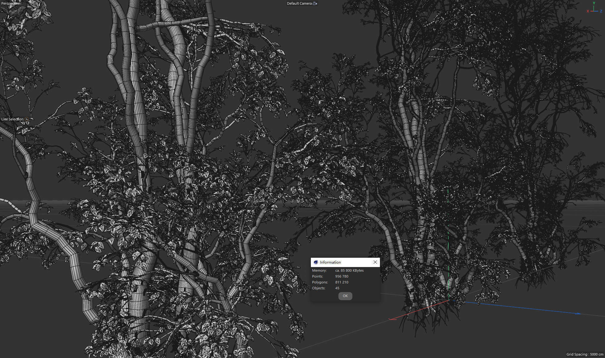 High Quality Forest Elm Tree 03 3D model_2