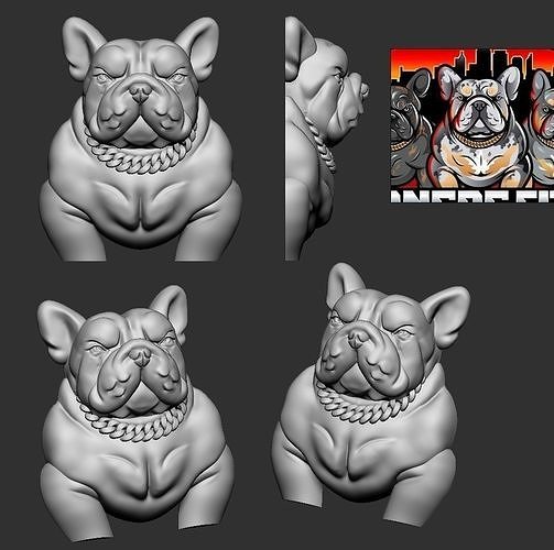 Pitbull Pendant 3D print model