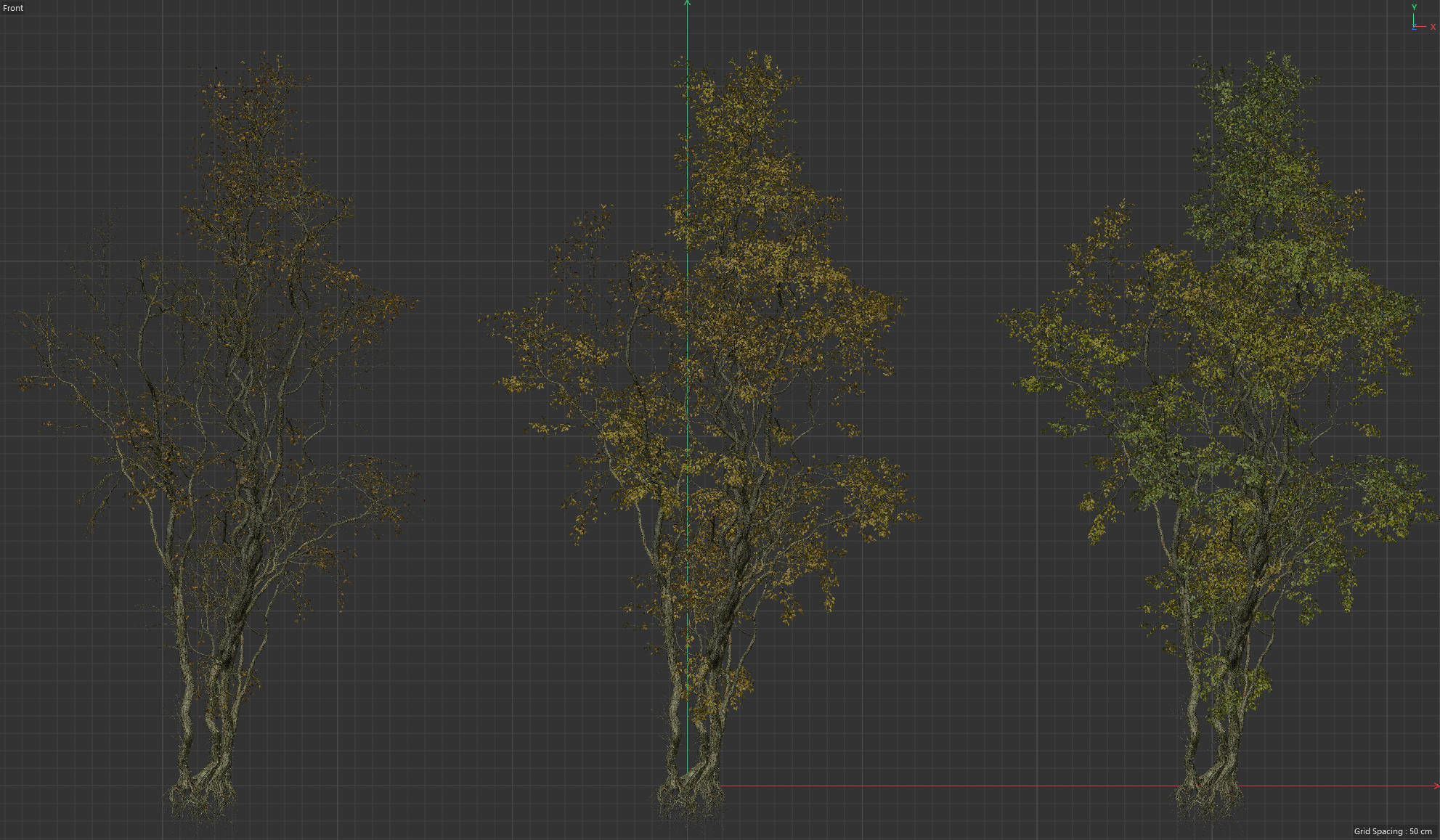 High Quality Forest Elm Tree 04 3D model_2