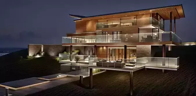 Casa Villa - 13 Modern SketchUp 3D Model