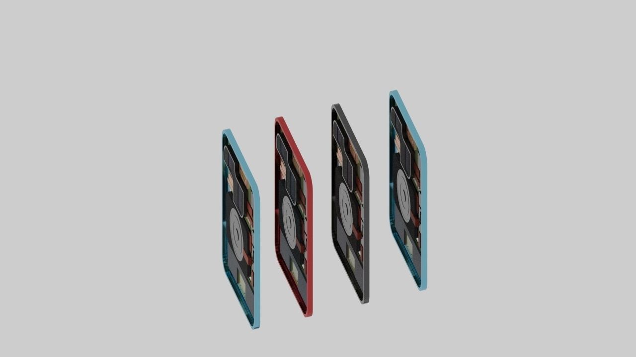 phone models Low-poly 3D model_1