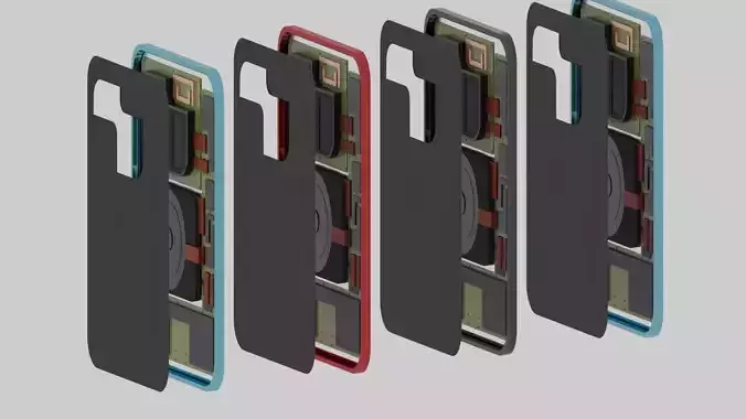 phone models Low-poly 3D model