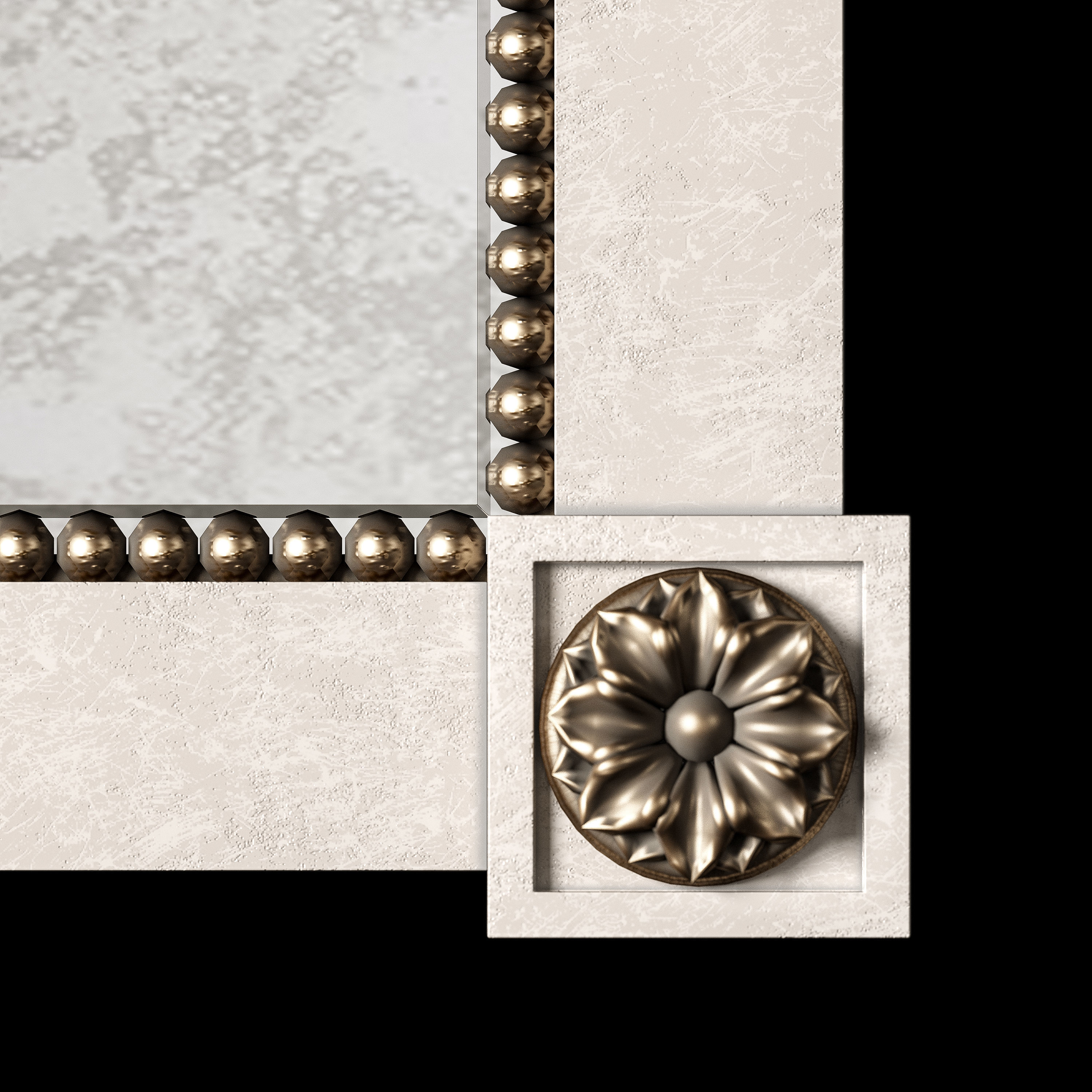 BRADBURN HOME WALL MIRROR 3D model_5