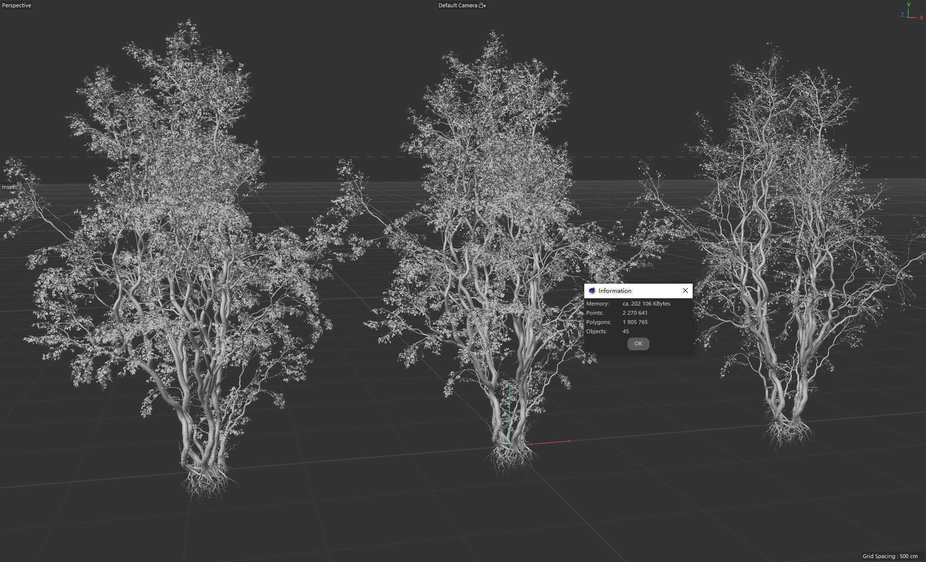 High Quality Forest Elm Tree 07 3D model_4