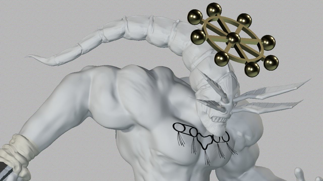 Jujutsu Kaisen Divine General Mahoraga 3D print model_5