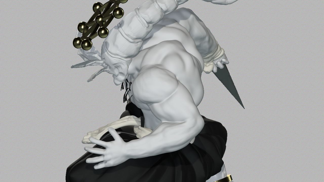 Jujutsu Kaisen Divine General Mahoraga 3D print model_2