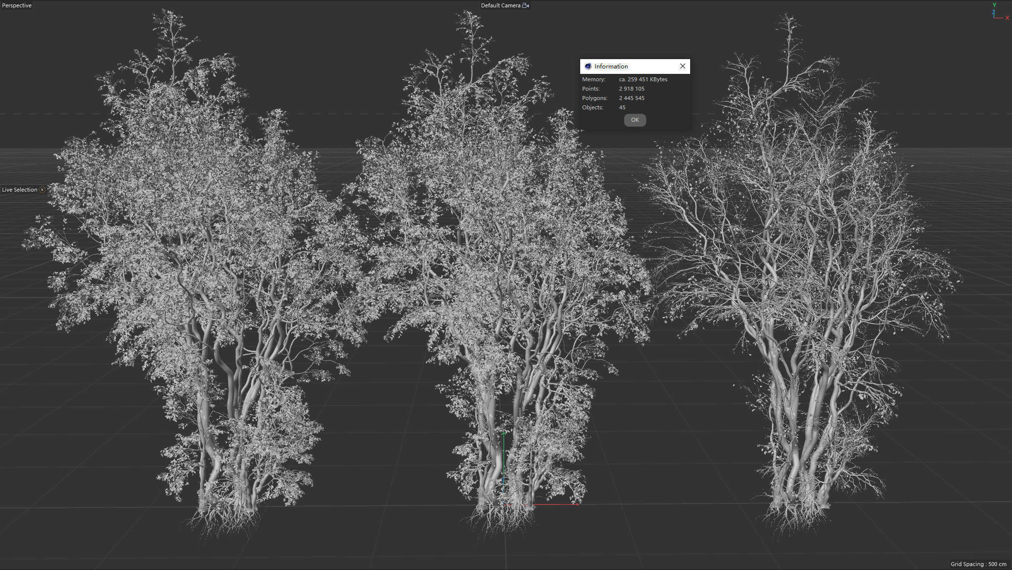 High Quality Forest Elm Tree 08 3D model_5