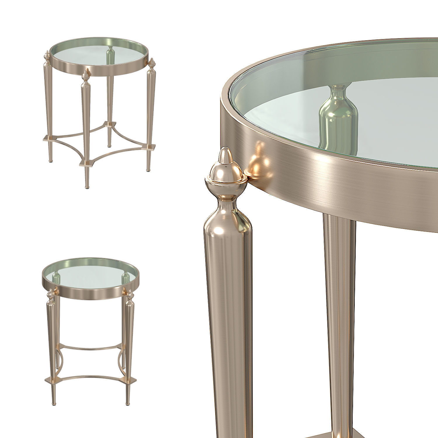 Jak side Table 3D model_2