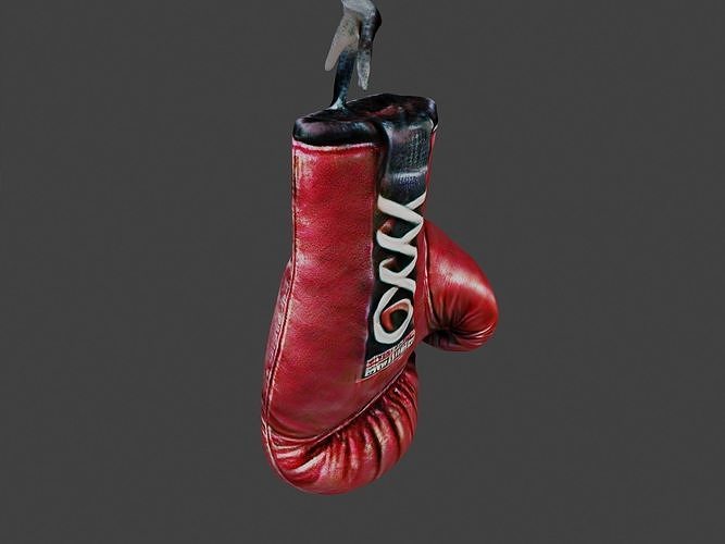 Realistic high quality red boxingglove - Glove 3D model