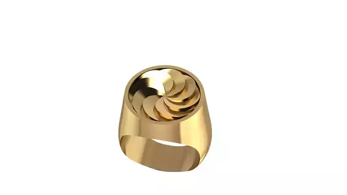  Armenian symbol of eternity mens ring 3D print model