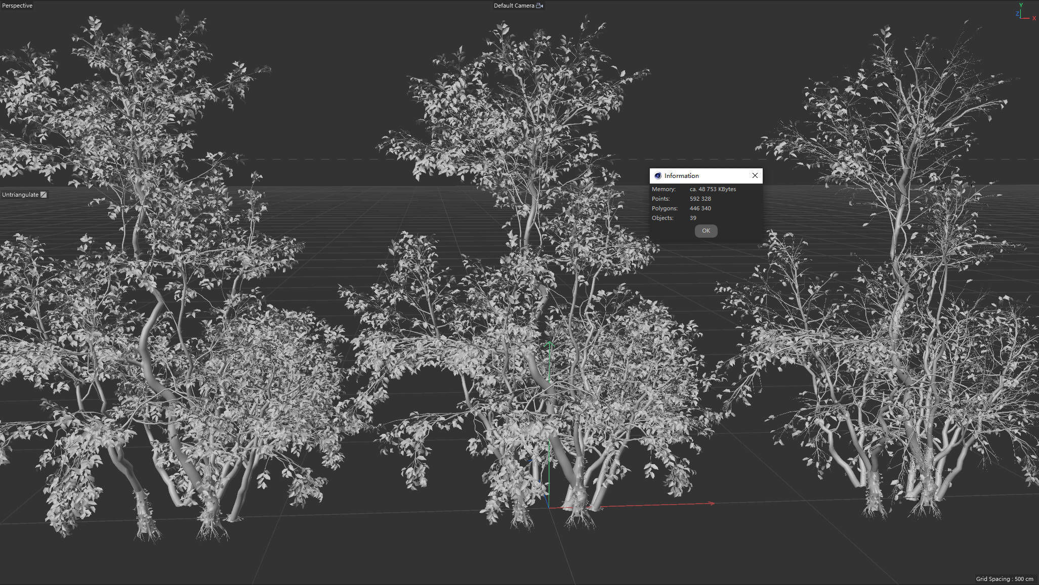  High Quality Forest Elm Tree 09 3D model_3