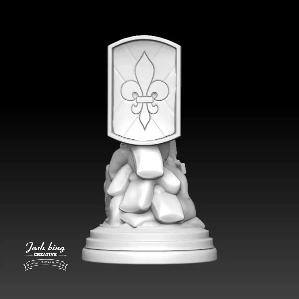 256 Infantry Desktop Monument 3D print model