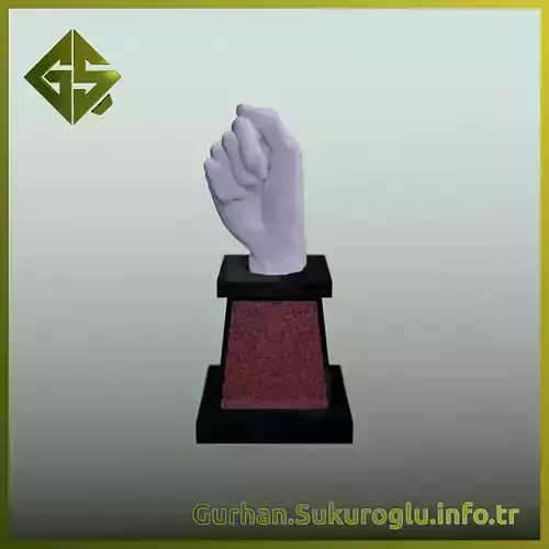 Wheat Pedestal Held in Hand 3D print model