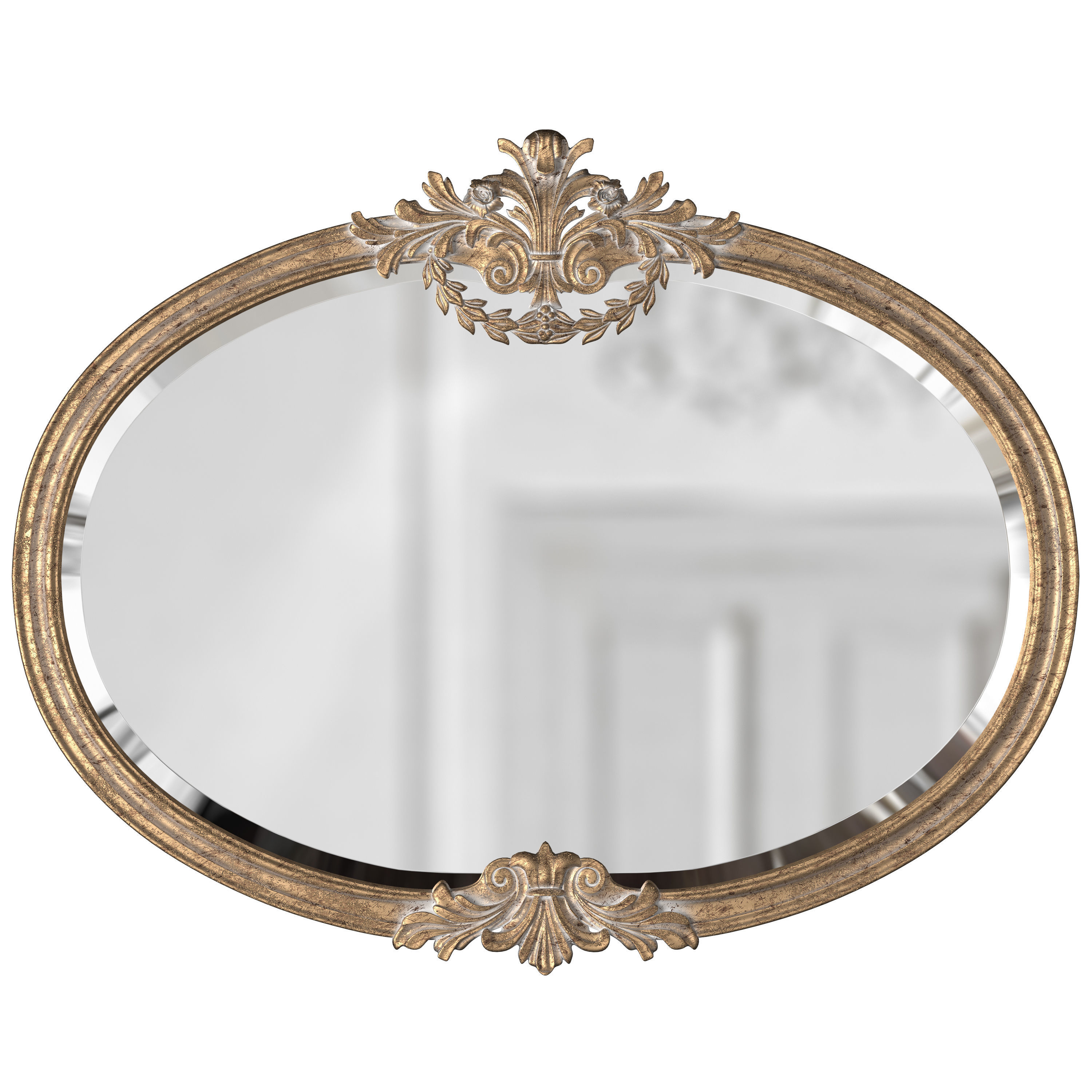 SPECCHIERA OVALE ORIZZONTALE 3D model_8