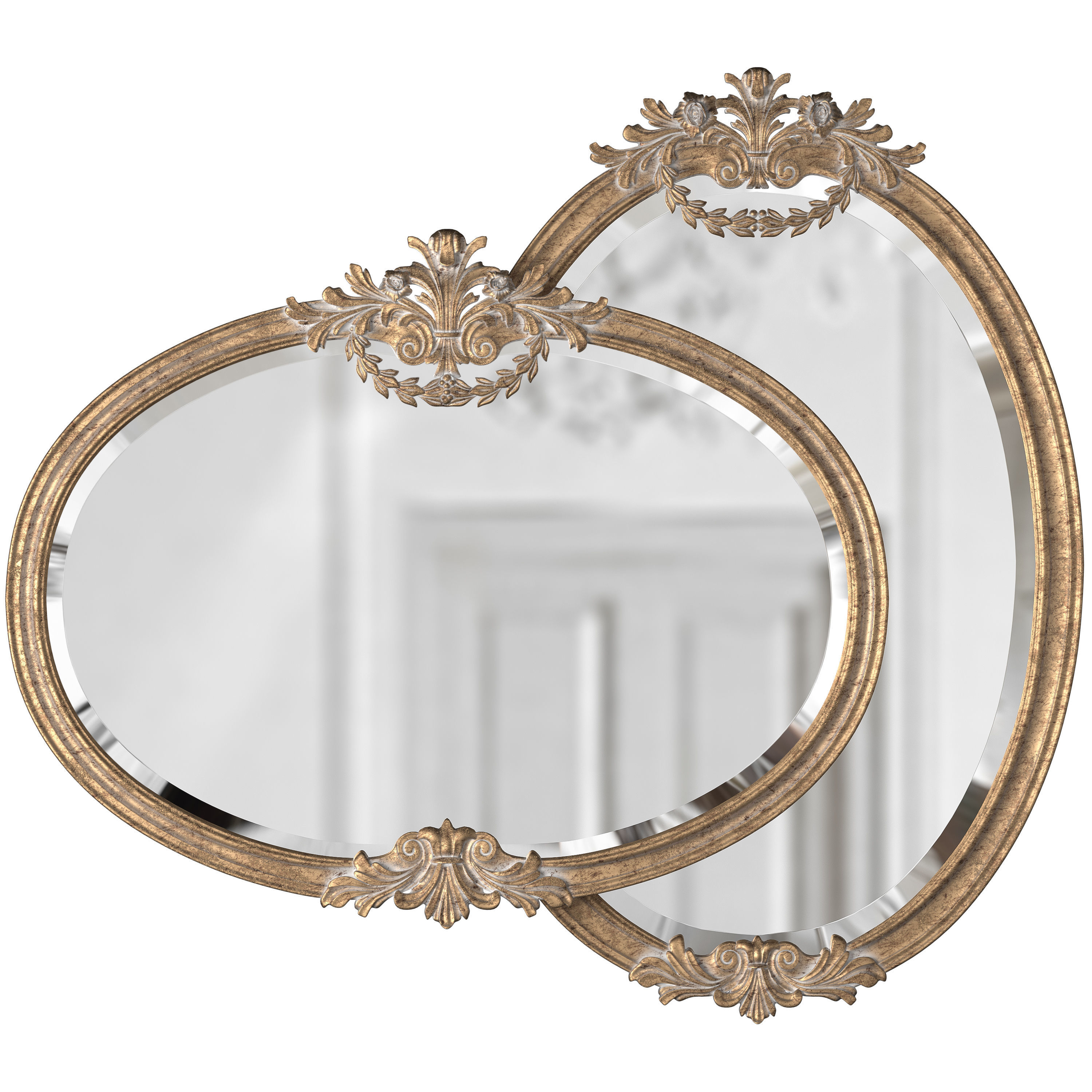 SPECCHIERA OVALE ORIZZONTALE 3D model_13