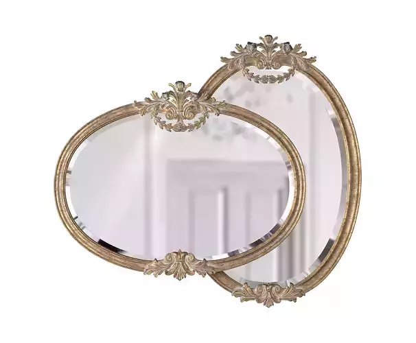 SPECCHIERA OVALE ORIZZONTALE