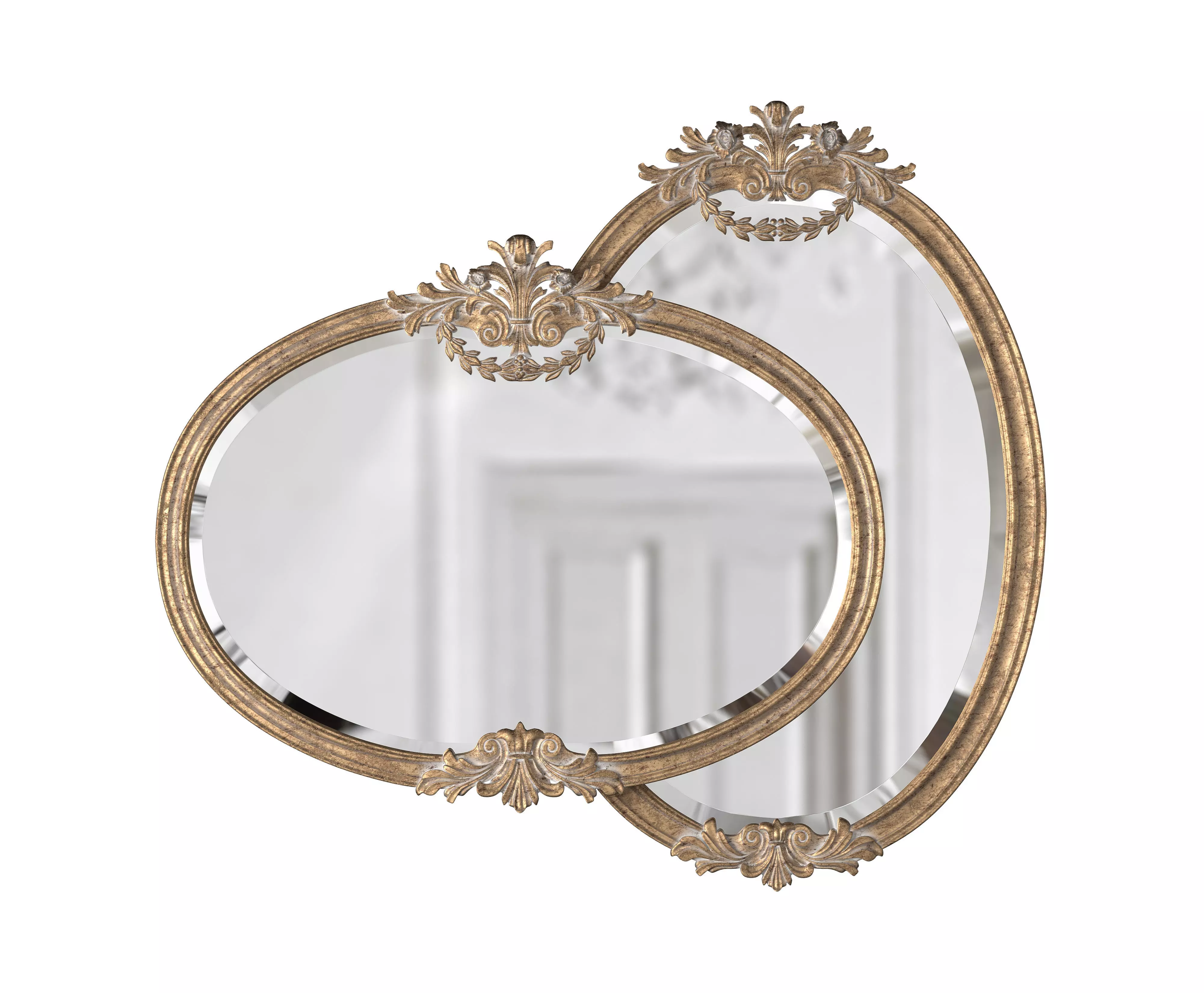 SPECCHIERA OVALE ORIZZONTALE 3D model_0