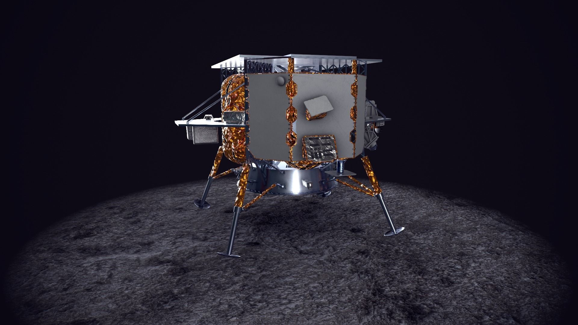 Astrobotic Peregrine Lunar Lander Mission One Low-poly 3D model_5