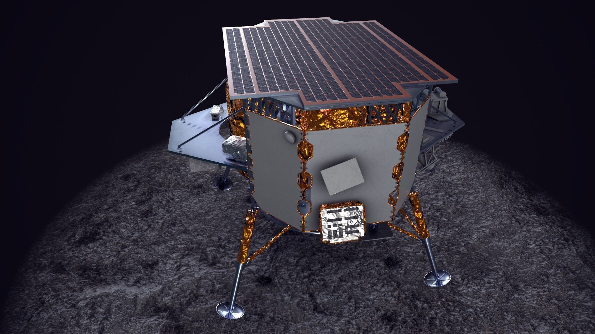Astrobotic Peregrine Lunar Lander Mission One Low-poly 3D model_14