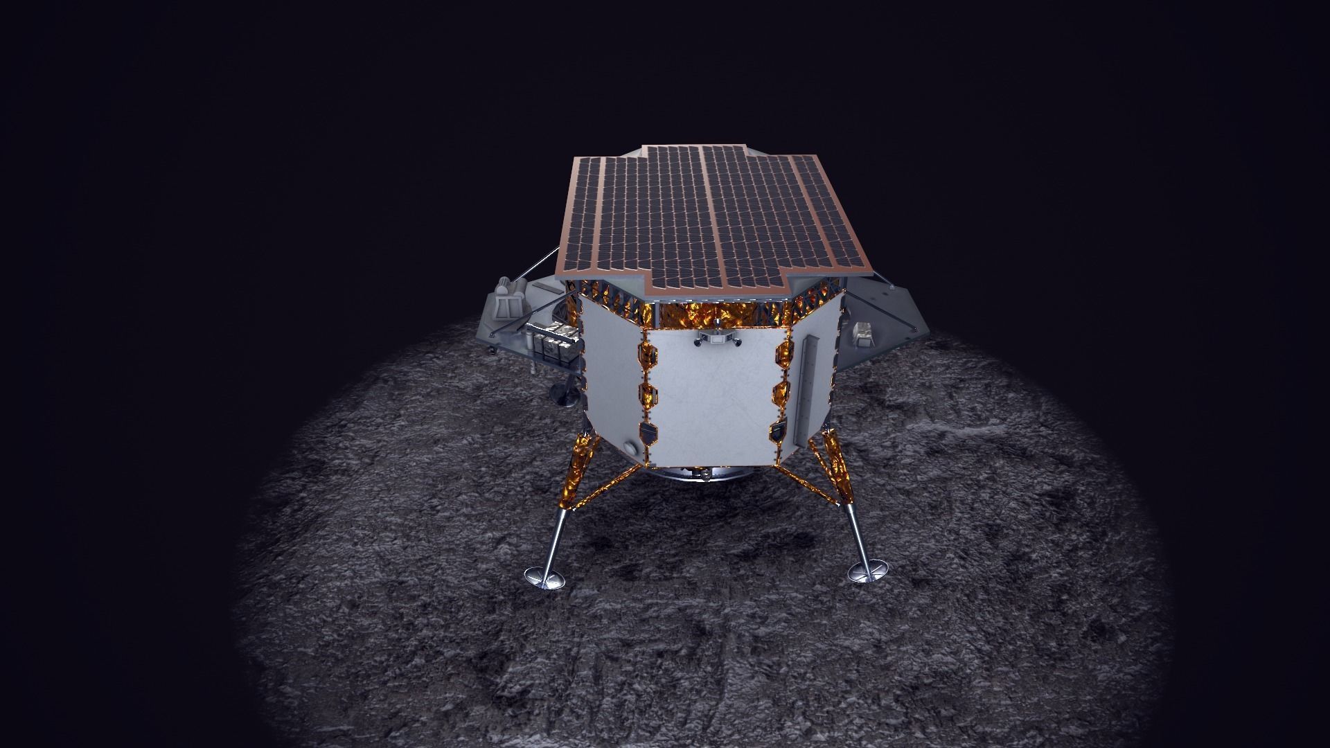 Astrobotic Peregrine Lunar Lander Mission One Low-poly 3D model_17