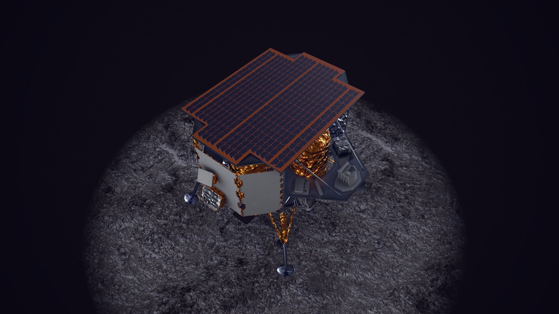 Astrobotic Peregrine Lunar Lander Mission One Low-poly 3D model_22