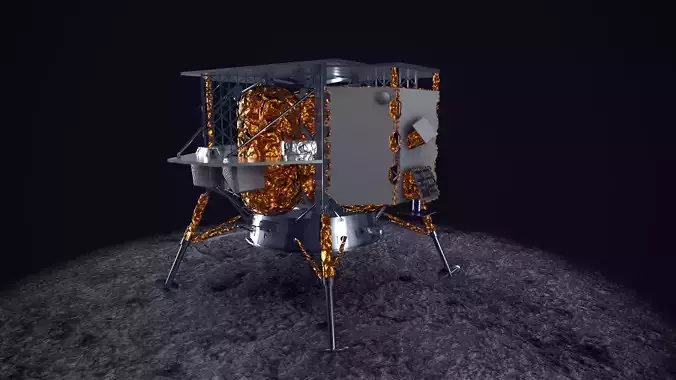 Astrobotic Peregrine Lunar Lander Mission One Low-poly 3D model