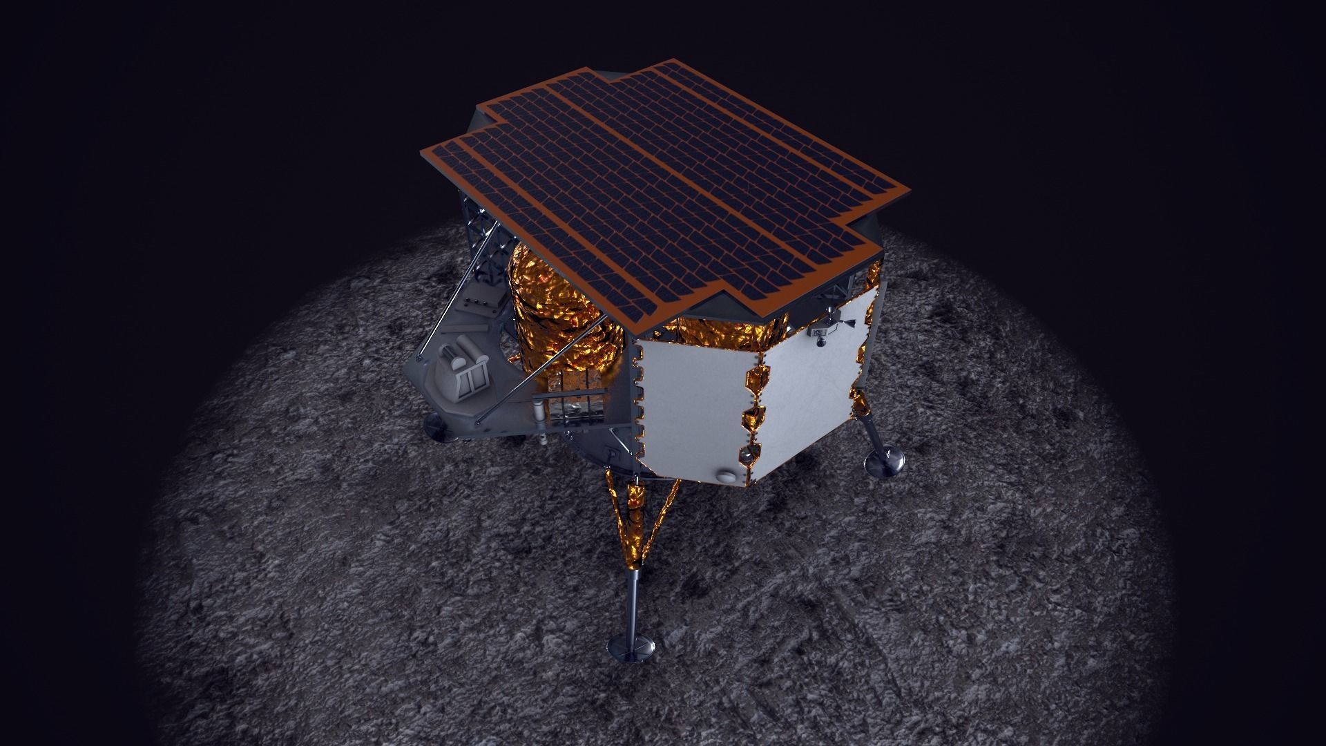 Astrobotic Peregrine Lunar Lander Mission One Low-poly 3D model_8