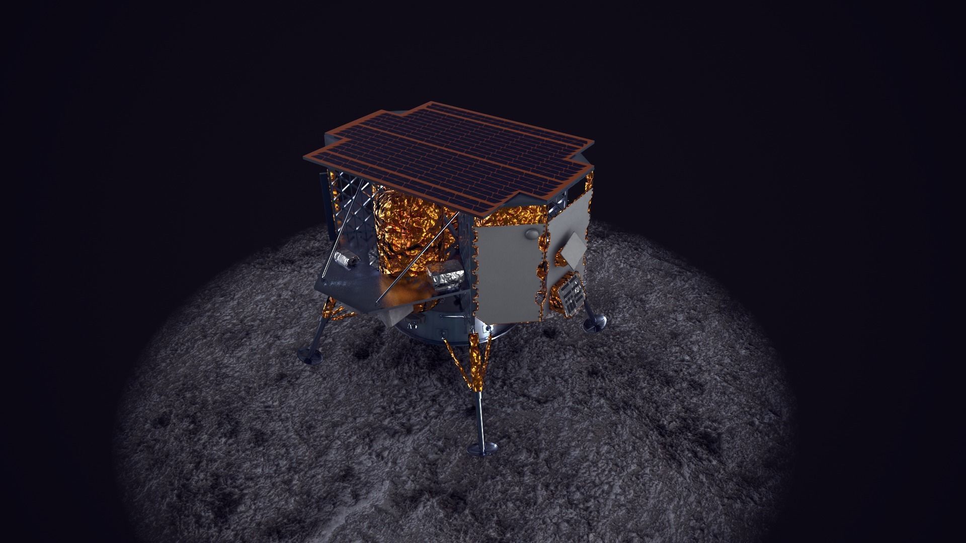 Astrobotic Peregrine Lunar Lander Mission One Low-poly 3D model_21