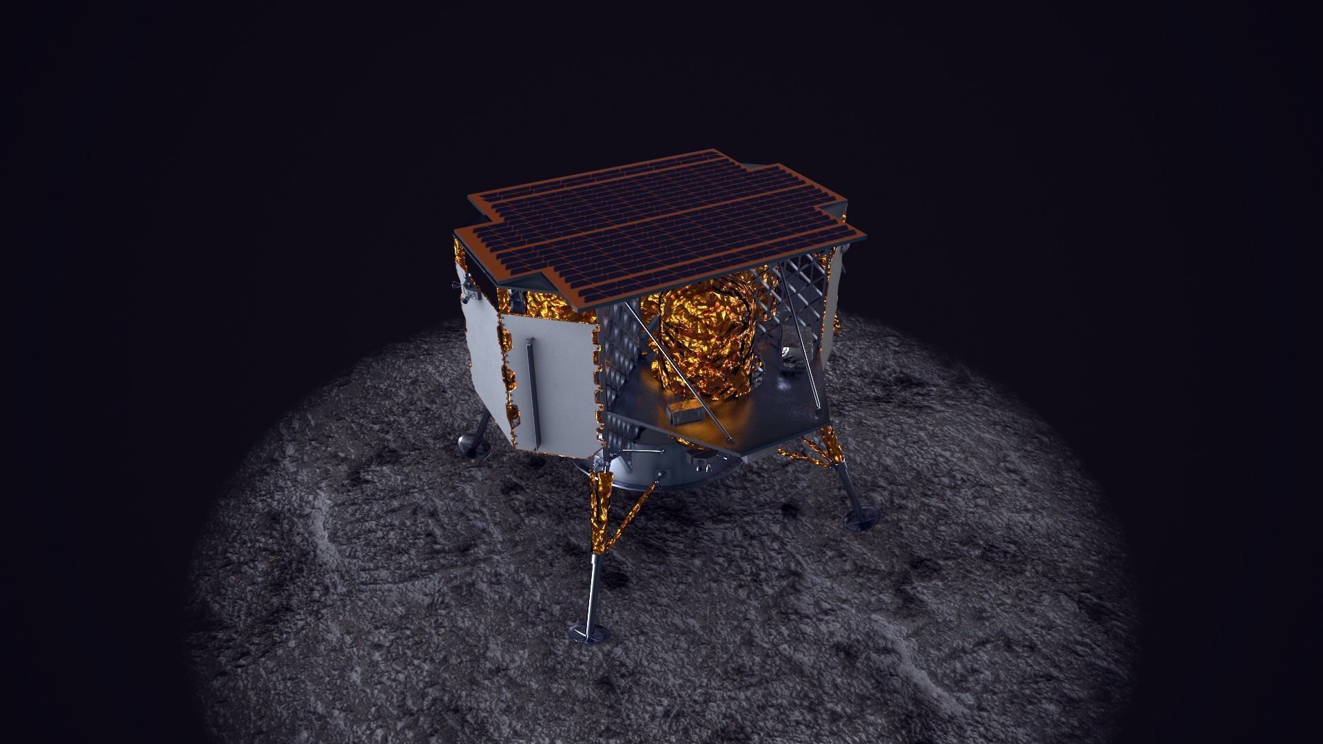 Astrobotic Peregrine Lunar Lander Mission One Low-poly 3D model_20