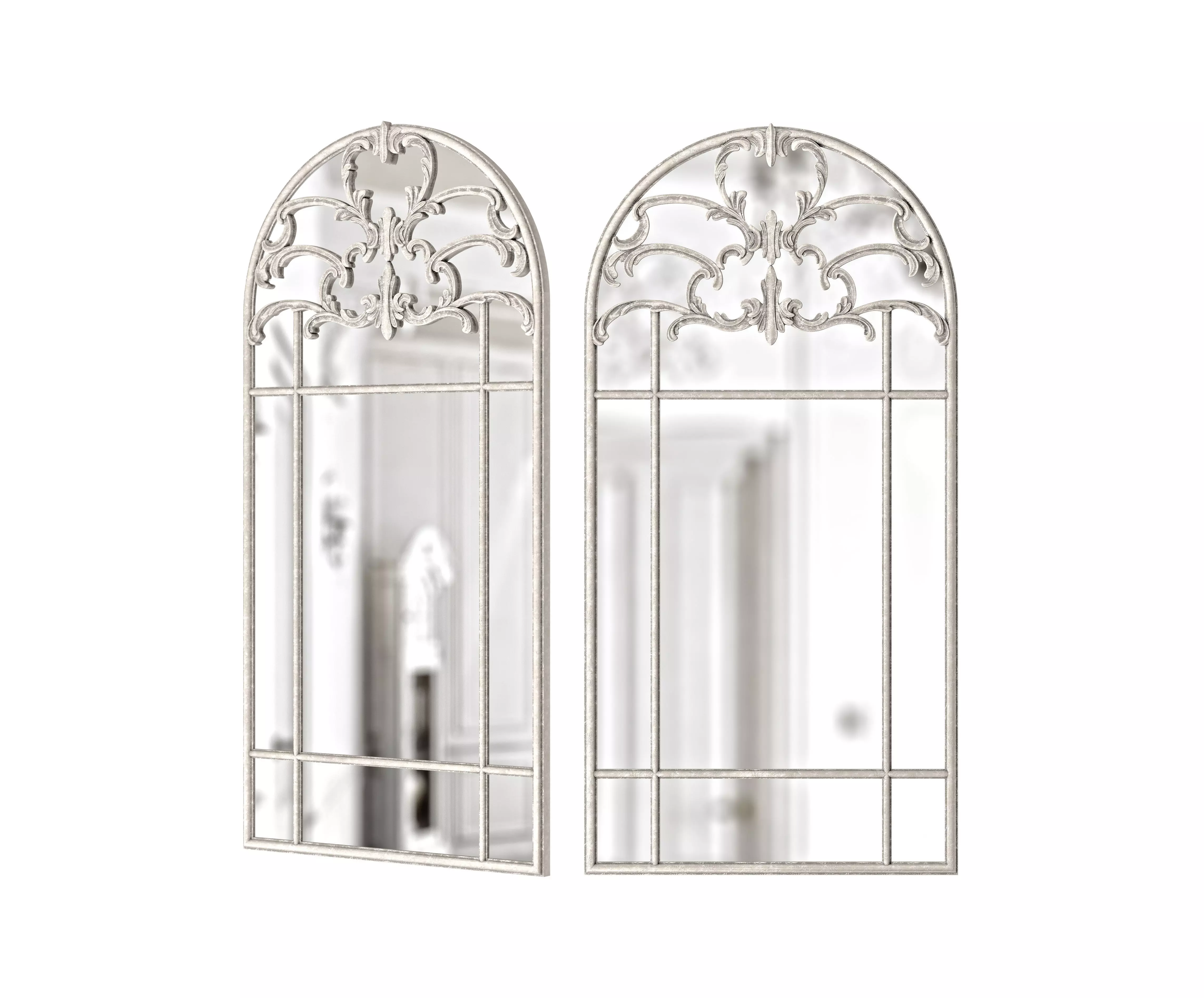 Beatrice Arched Mirror 3D model_0