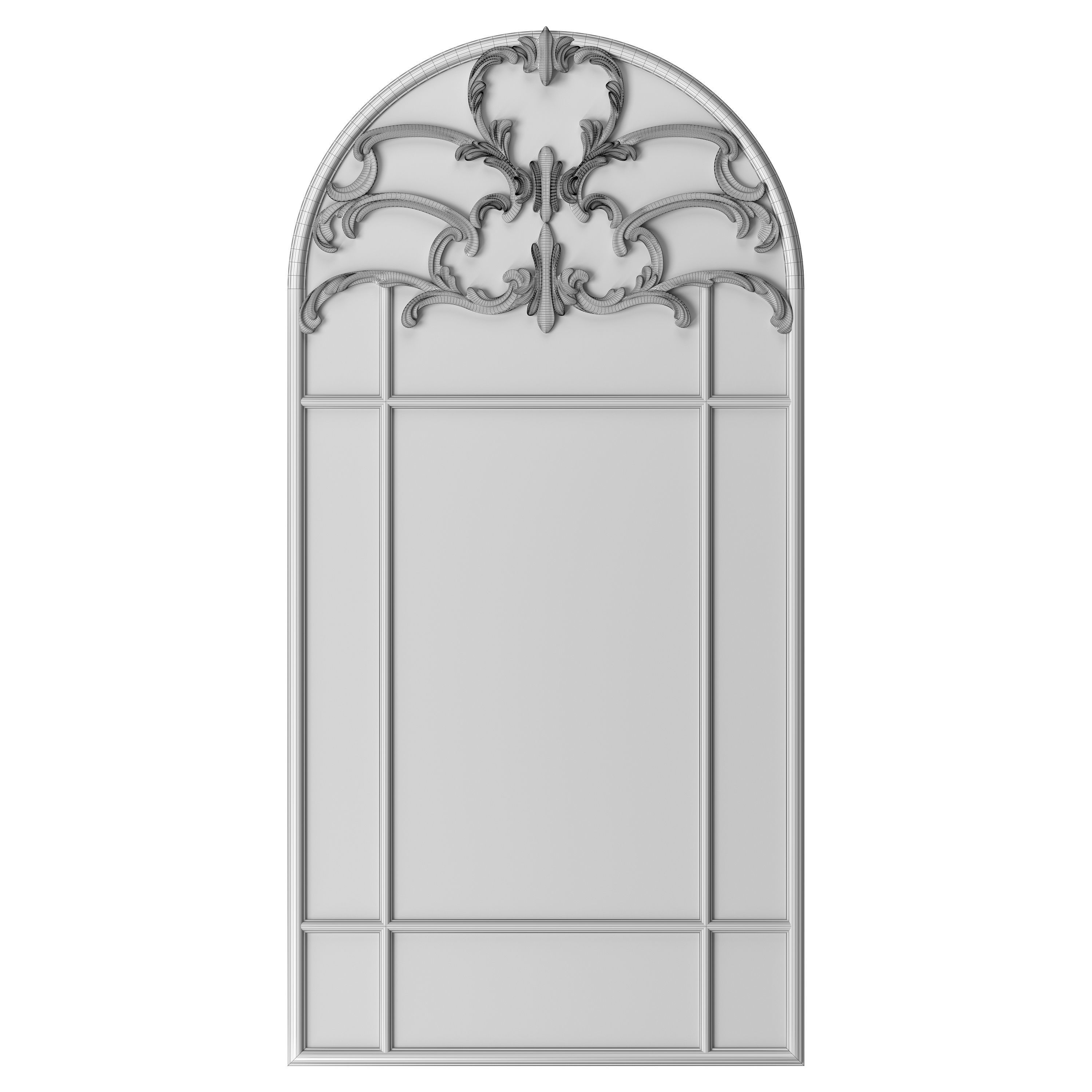 Beatrice Arched Mirror 3D model_6