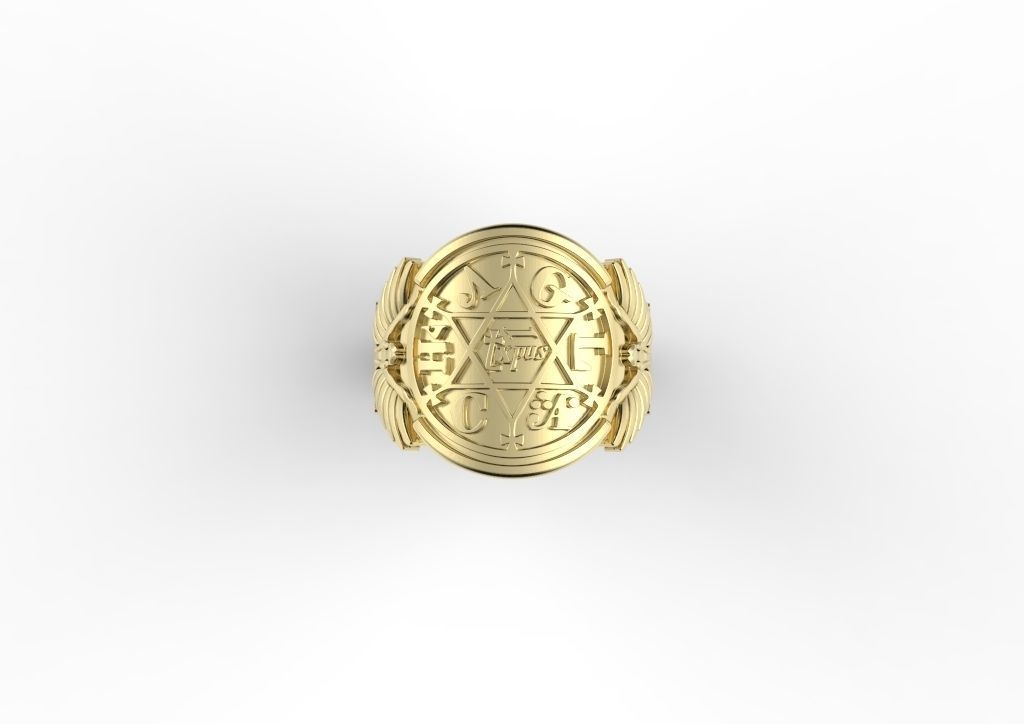 King Solomon Ring 3D print model_7