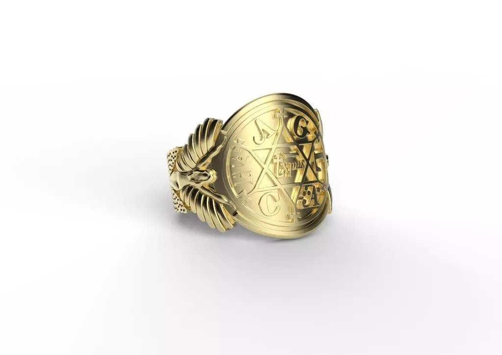 King Solomon Ring 3D print model_0